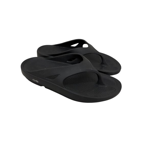 Oofos Ooriginal Black Recovery Flip Flop Thong Sandals Shoes Mens sz 8 Womens 10 - Picture 1 of 8